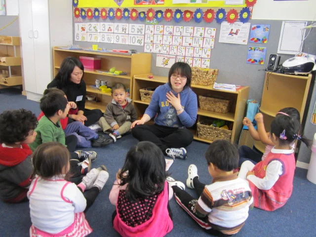 Mat time at Amberwood Preschool