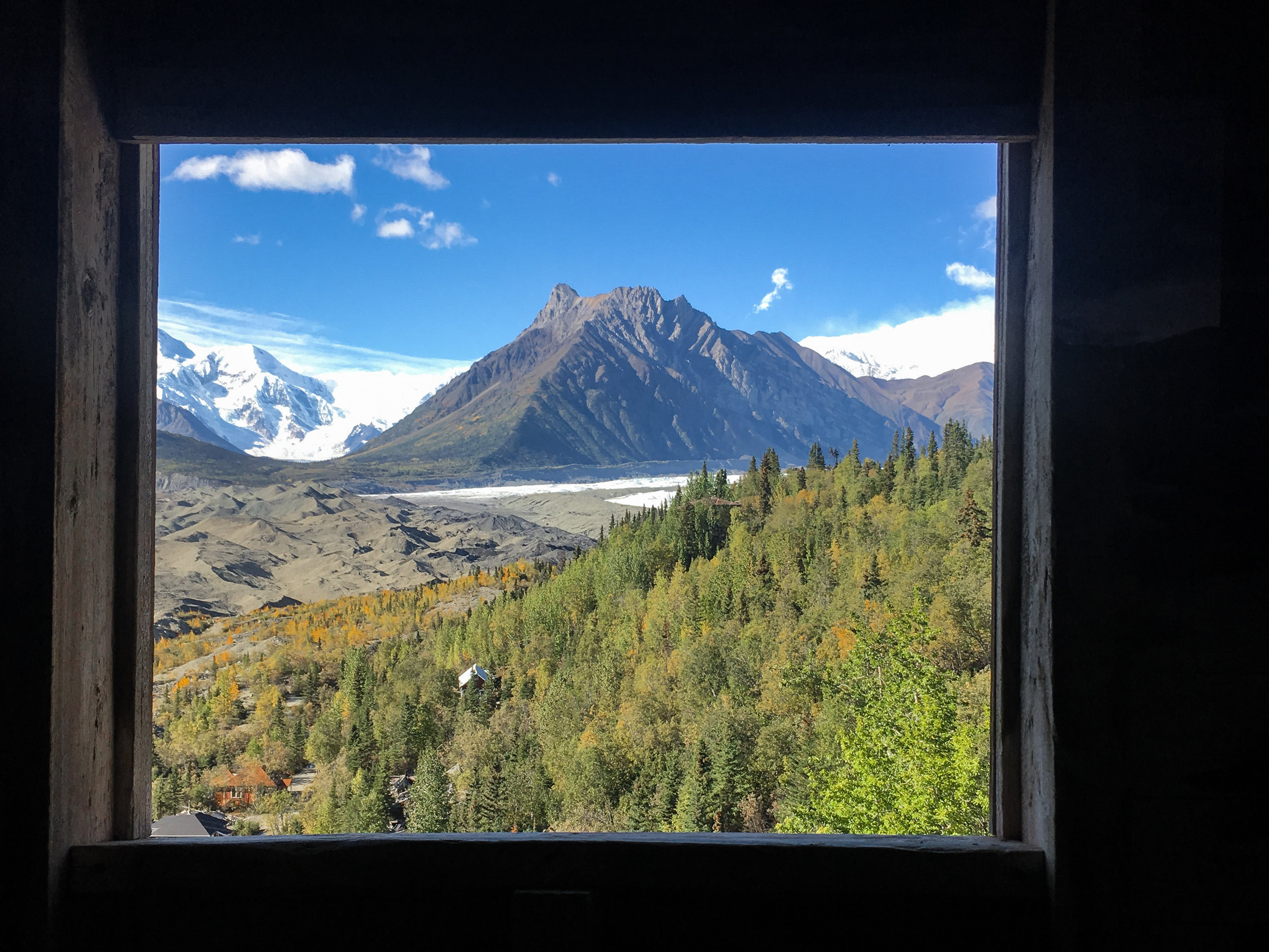 Historic Day-Trip: Kennecott Mill Building, View of Kennicott Glacier, Donoho Peak, and Root Glacier