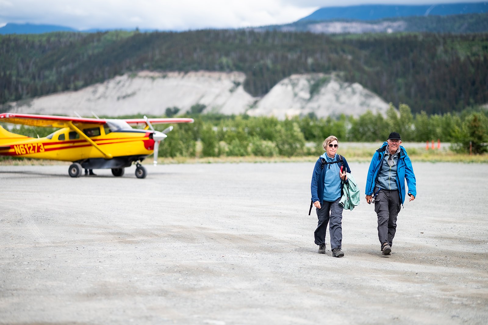 Passengers at Chitina Airstrip