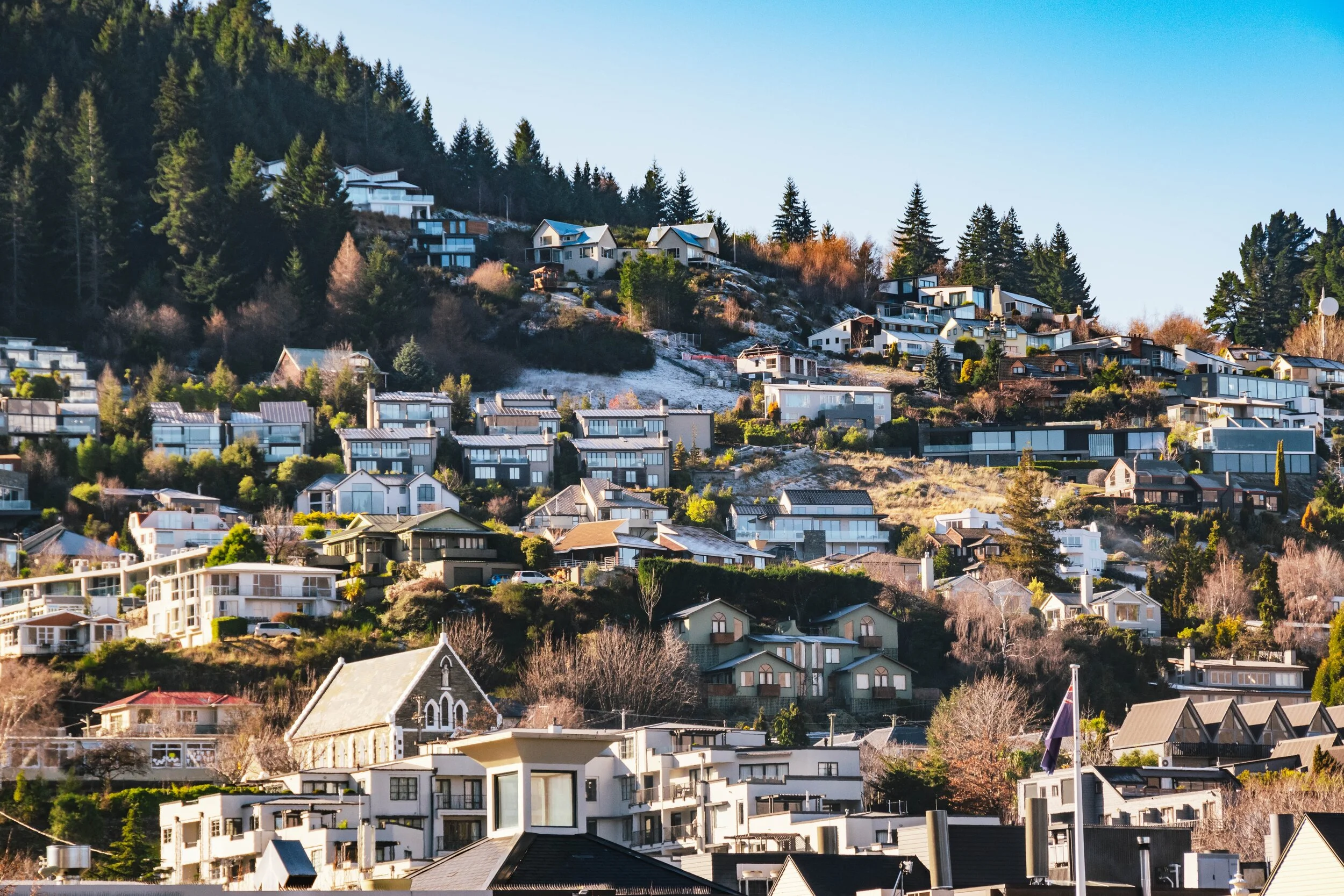 View of some residential homes in Queenstown