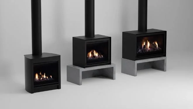 Escea DFS730, DFS740, DFS940  Modern Freestanding Fireplace