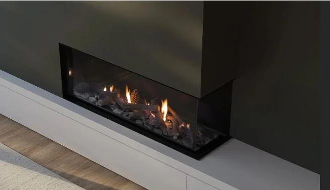 Escea DN1150 Corner Left, DN1150 Corner Right  Frameless Corner Inbuilt Fireplace