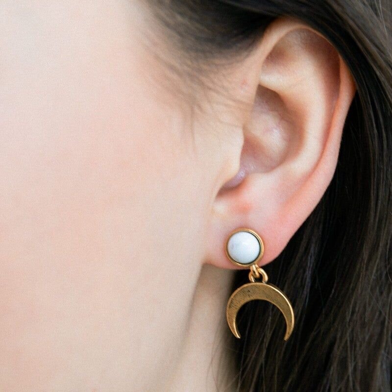 HOWLITE EARRINGS