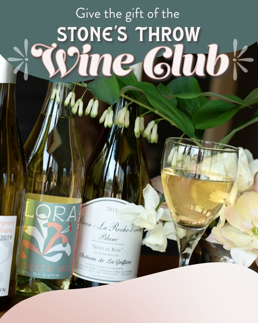 At a loss for what to get your loved one this V-Day? We got you! 
Gift a Stone's Throw Wine Club membership! It&rsquo;s quick and easy to sign up on our website and you can opt for monthly indulgence or seize the opportunity to SAVE by committing to 