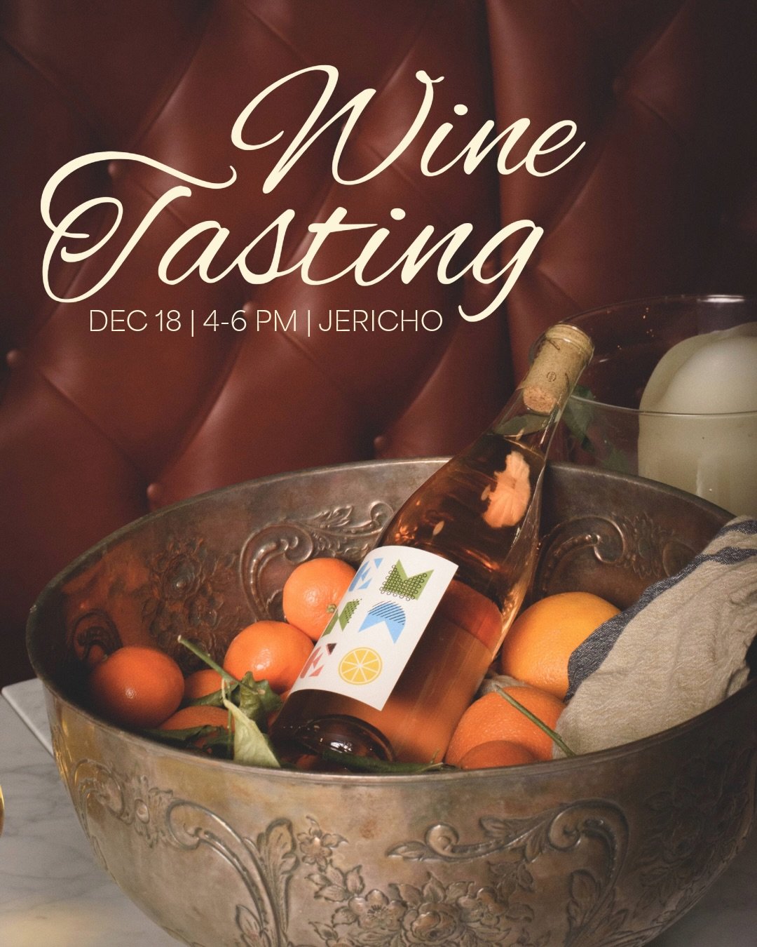 🎄🍷Join our FREE Holiday Wine Tasting on Dec. 18 from 4&ndash;6 PM at our Jericho location. 

We have some special bottles ready to share. Perfect for gifting or your holiday table. Cheers to discovering new favorites✨🥂