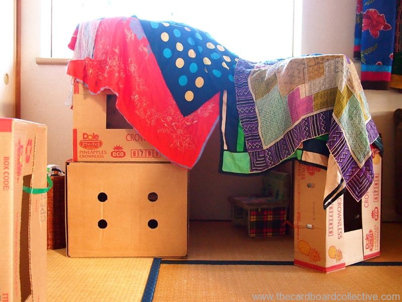 Fort Building with Banana Boxes — Amber Dohrenwend
