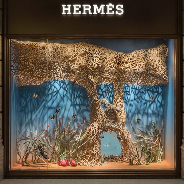 The window displays  I created for Hermes and the Bellavita store reopening in Taipei are on view through July. Created in my home studio during the state of emergency in Tokyo, then shipped to Taiwan and installed by the brilliant @amcpstudio who al