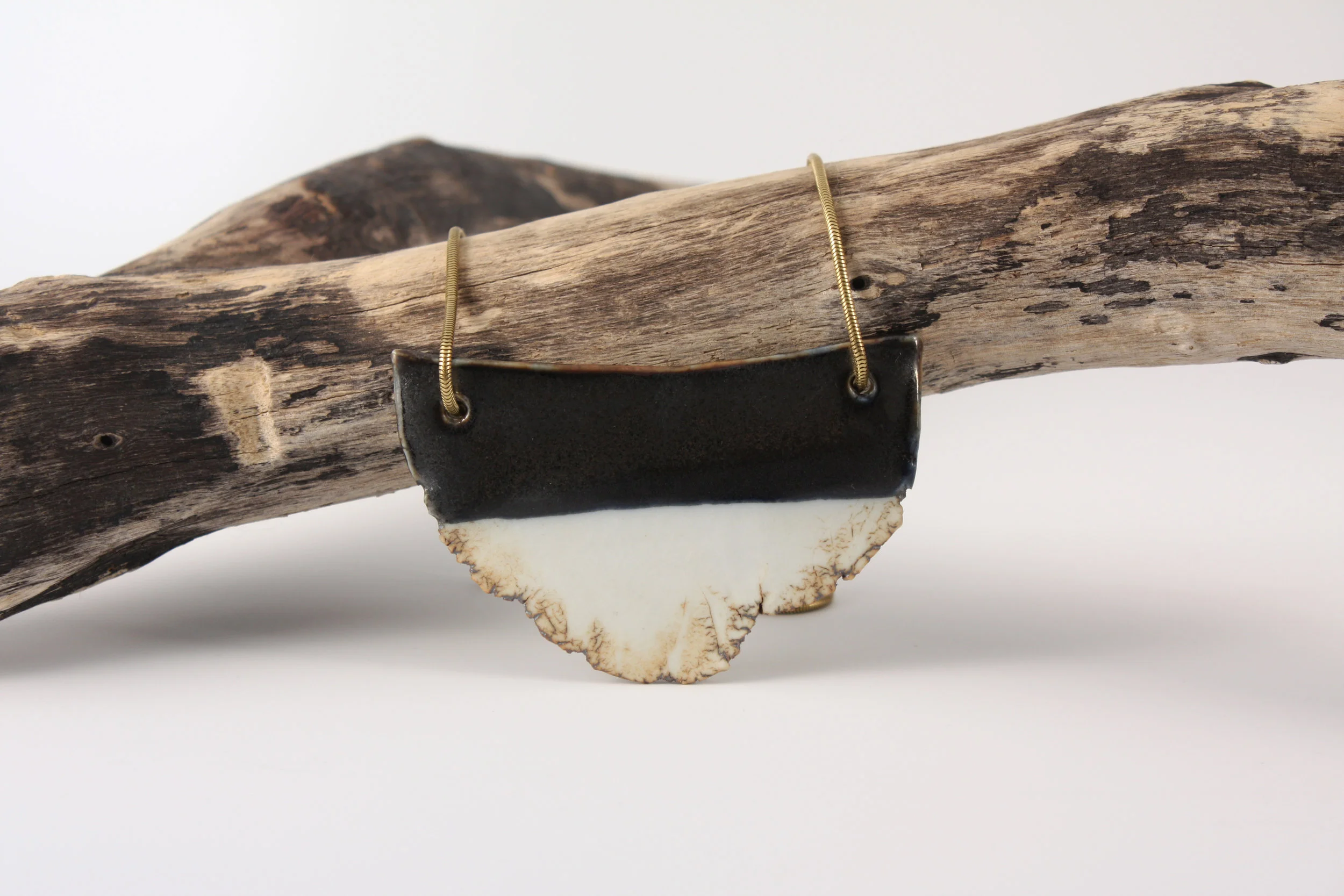 Large Black Fragment Necklace