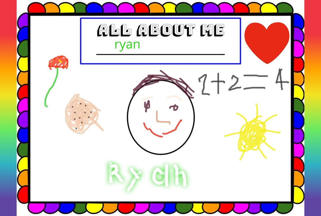 First Grade “All About Me”