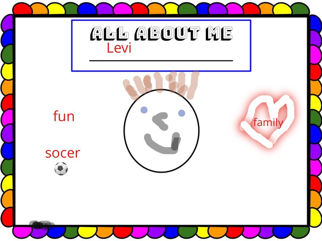 First Grade “All About Me”
