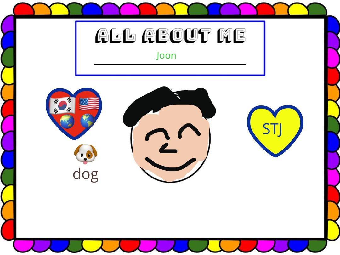 2nd grade “All About Me”