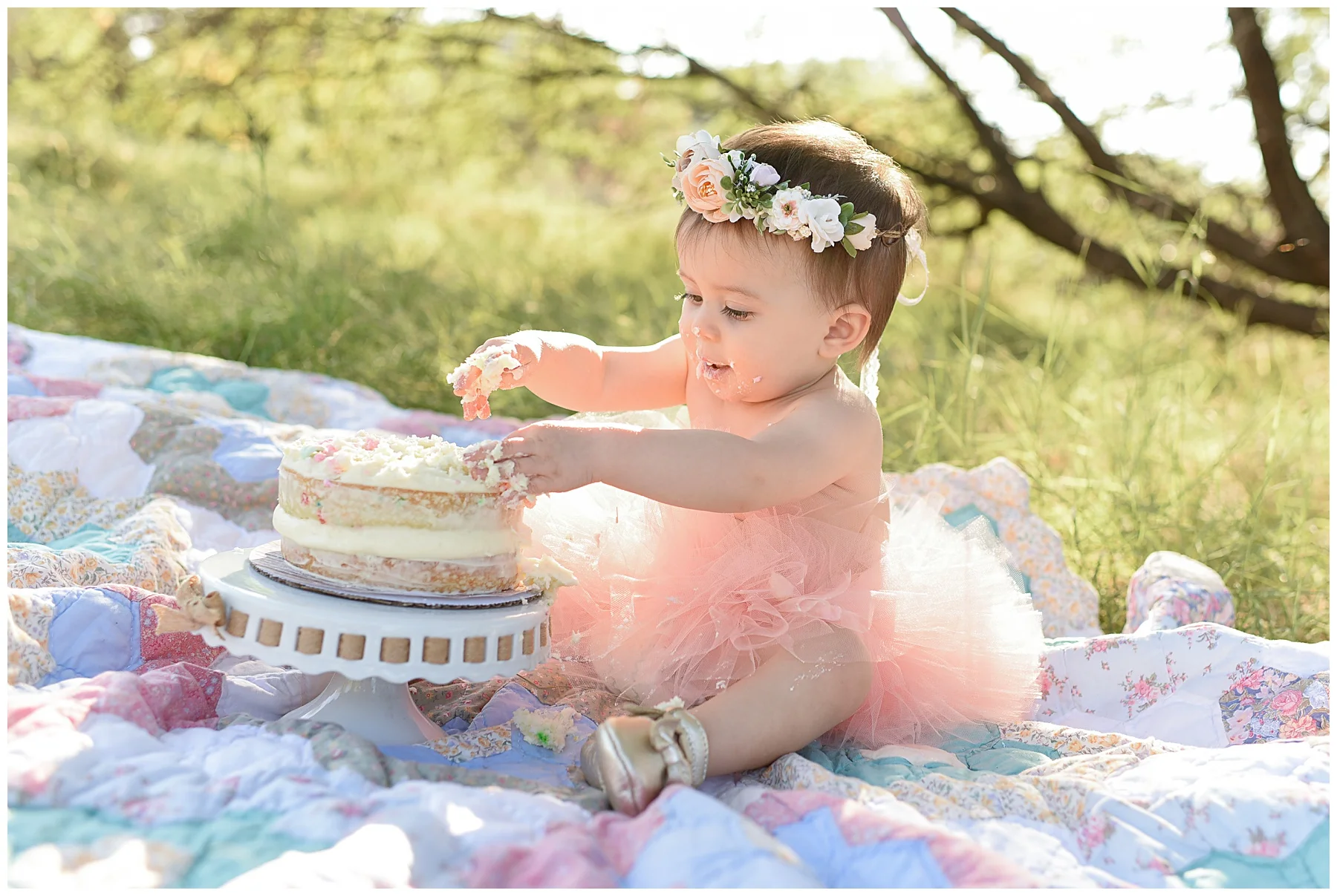 North Phoenix Cake Smash Photo | SweetLife Photography