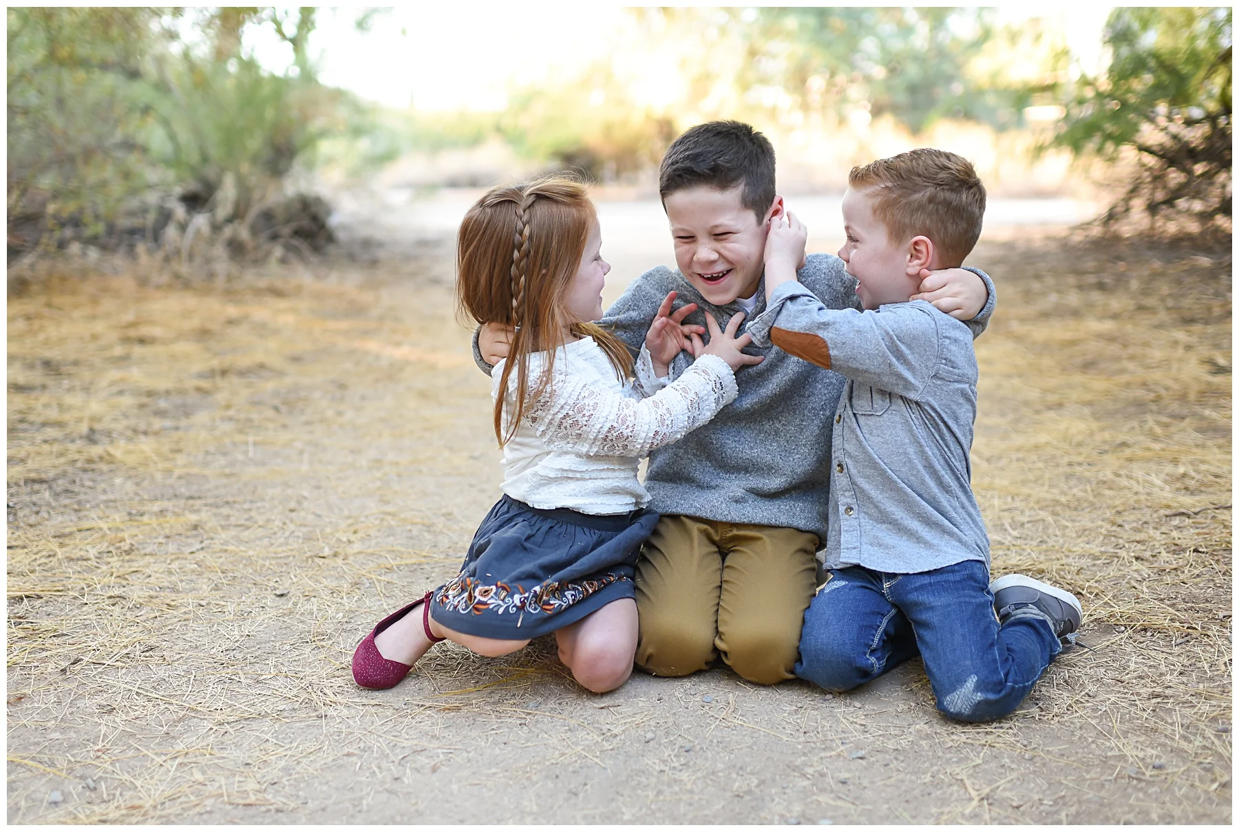 Sibling tickle | Phoenix Lifestyle Family portraits