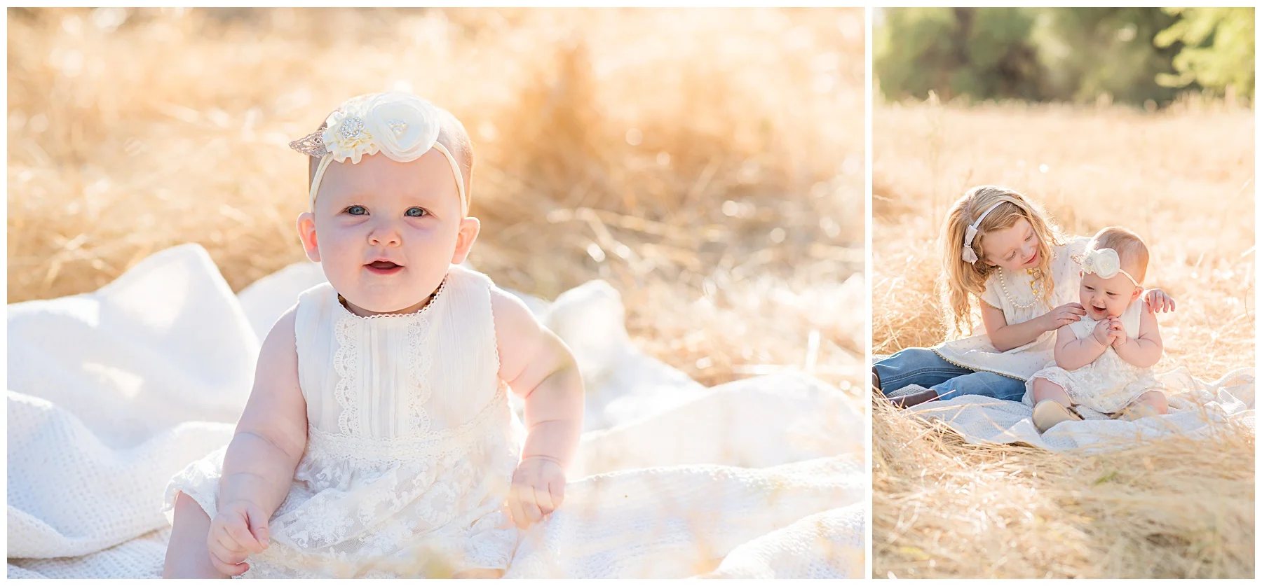 Golden hour child portraits in wheat field | SweetLife Photography