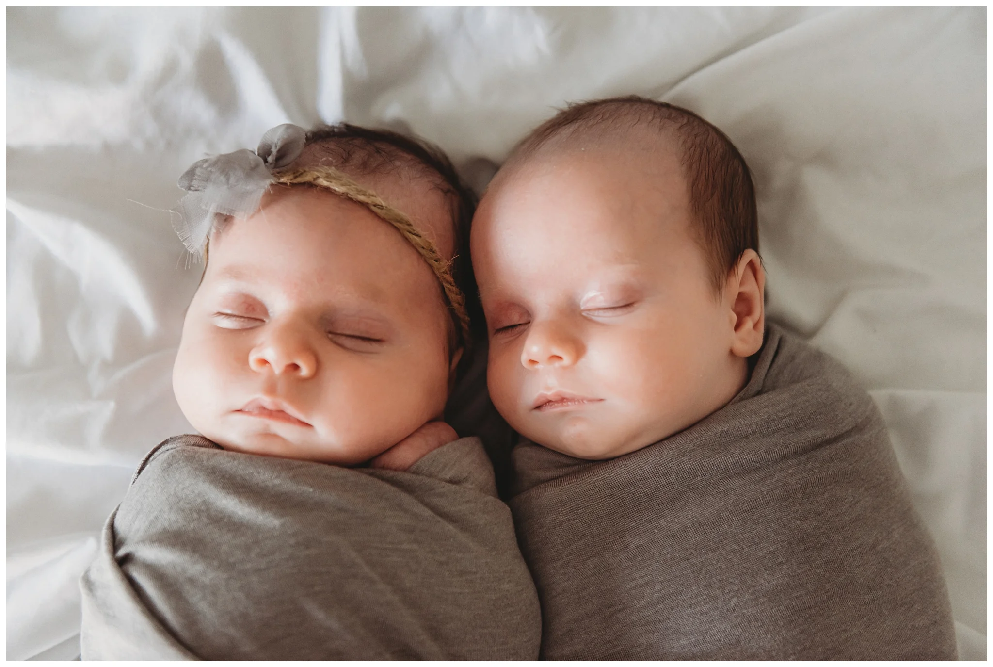 Simple + Natural In-Home Newborn Twin Session | Phoenix Newborn Photographer_0010.jpg