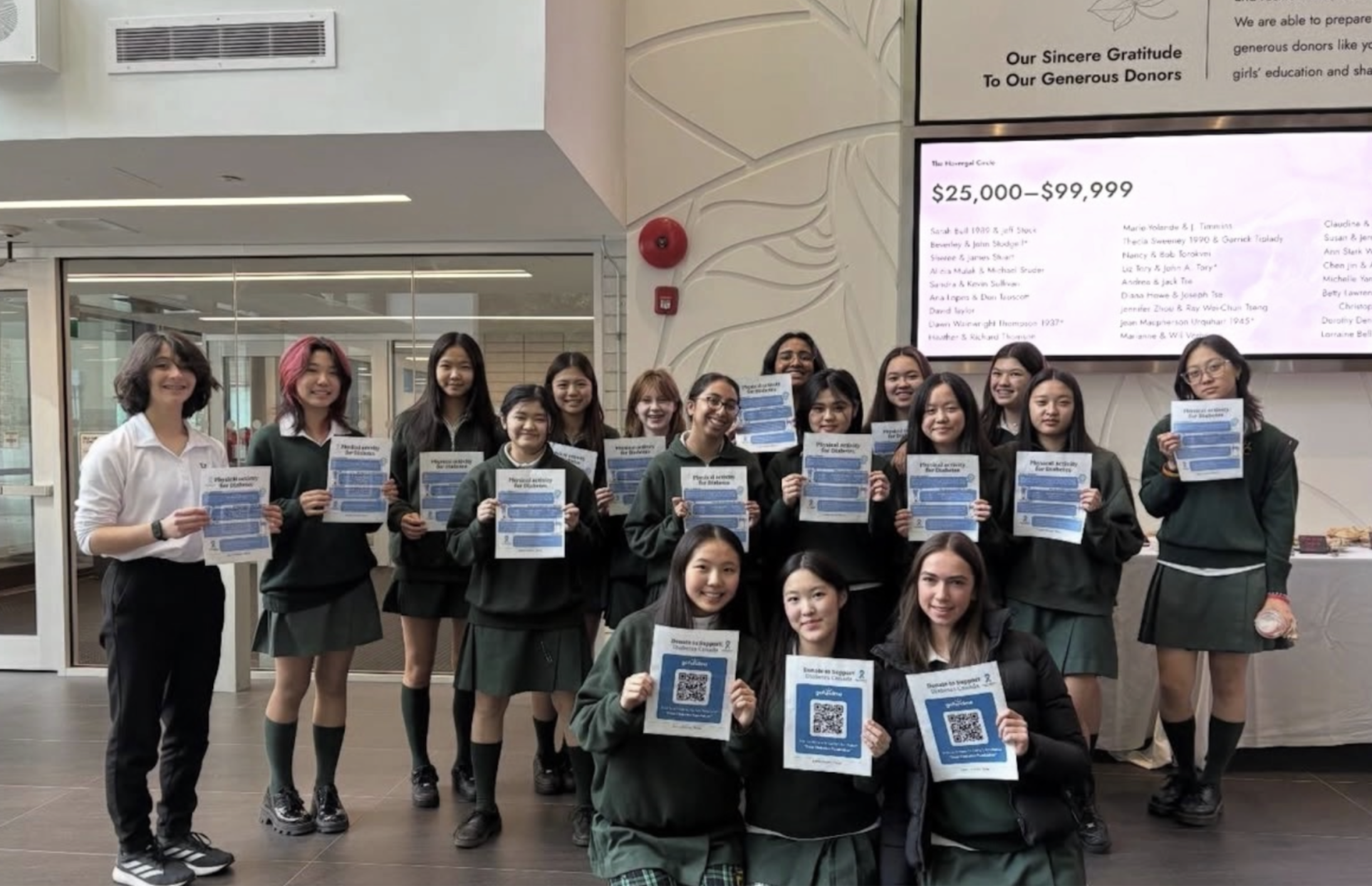 Havergal Students Make an Impact on the Diabetes Community through Dear Diabetes