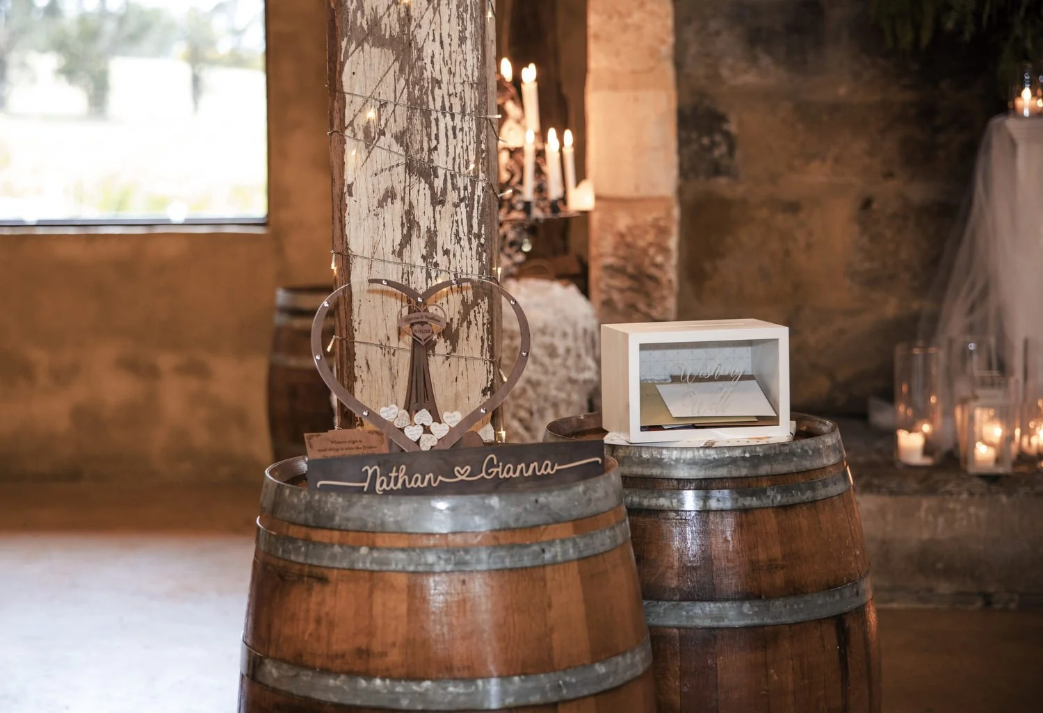 Peppers Creek Barrel Room  room setup  Hunter Valley pokolbin