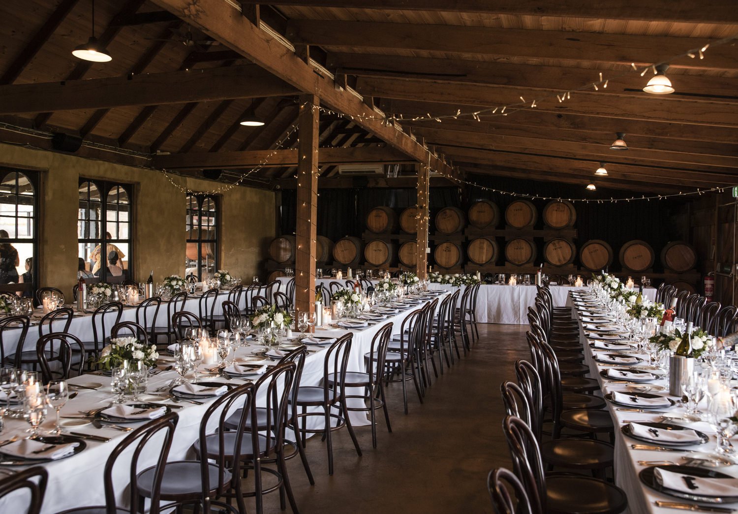 Peppers Creek Barrel Room  room setup  Hunter Valley pokolbin