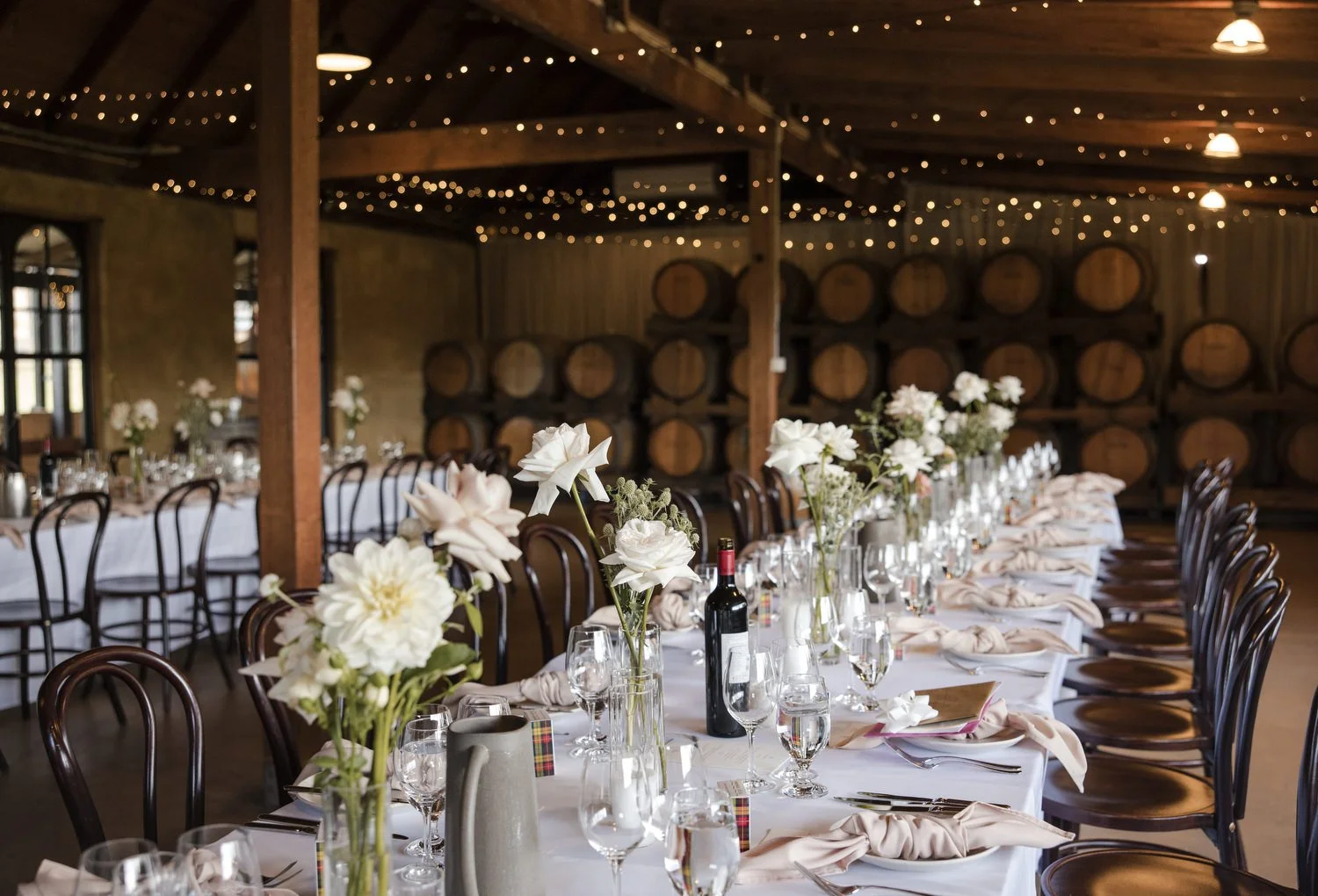 Peppers Creek Barrel Room  room setup  Hunter Valley pokolbin