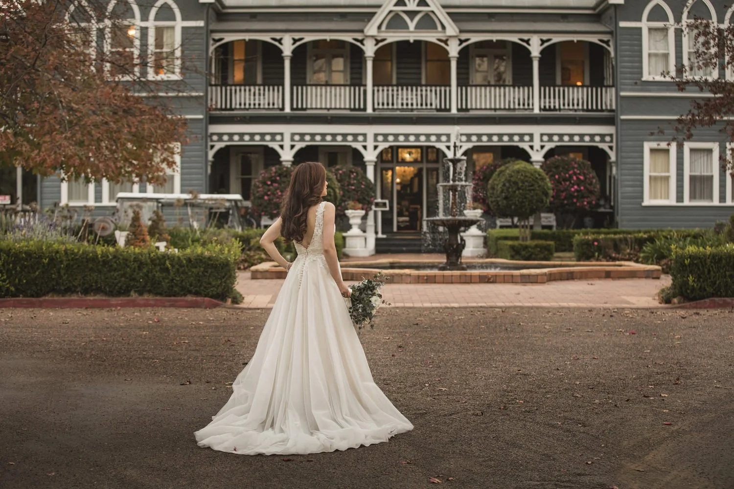 bride at convent Hunter Valley