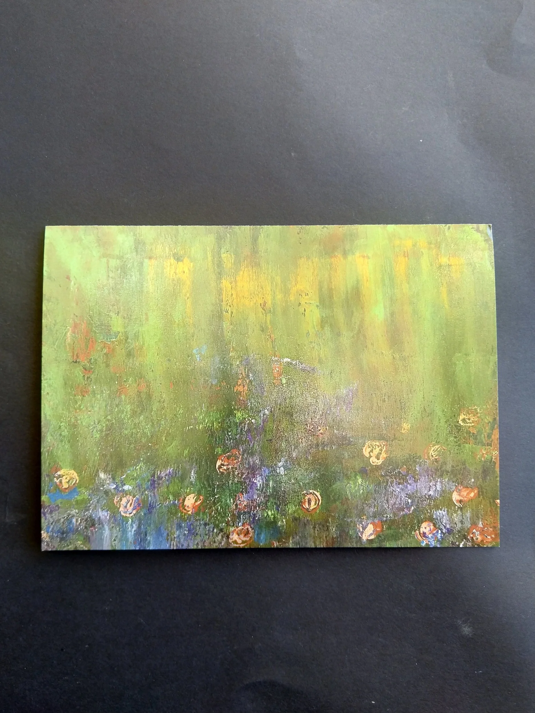Channelling Monet #3 (5x7) $5 glossy card with envelope in cello bag