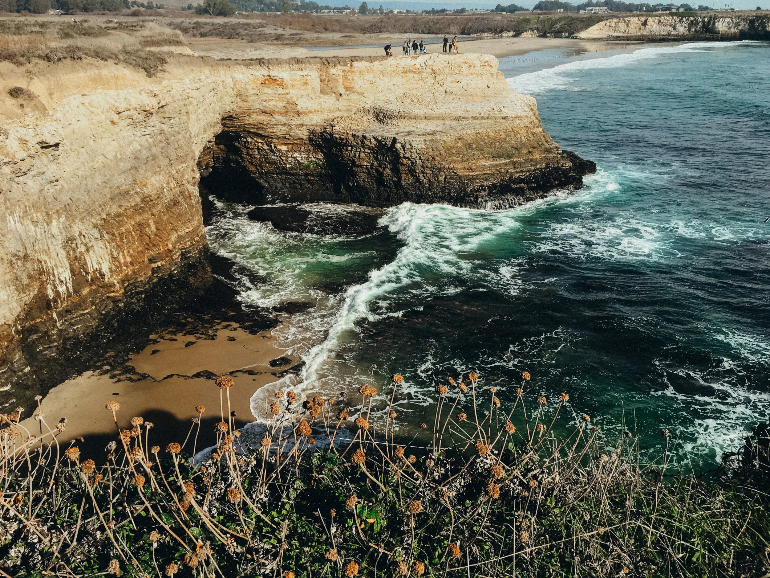 The cliffs at Wilder Ranch State Park in Santa Cruz, California. Just look how blue the water was!