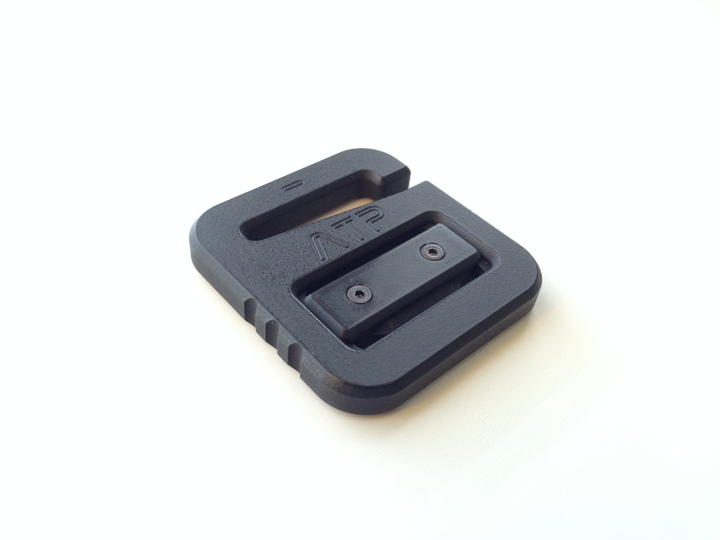  The first “finished” version of the g-hook had a 3D printed slider made from Taulman Bridge (Nylon 6). Given the size and geometry of the slider, it didn't make sense to machine this part, though 3D printing with nylon isn’t exactly easy. The hygros