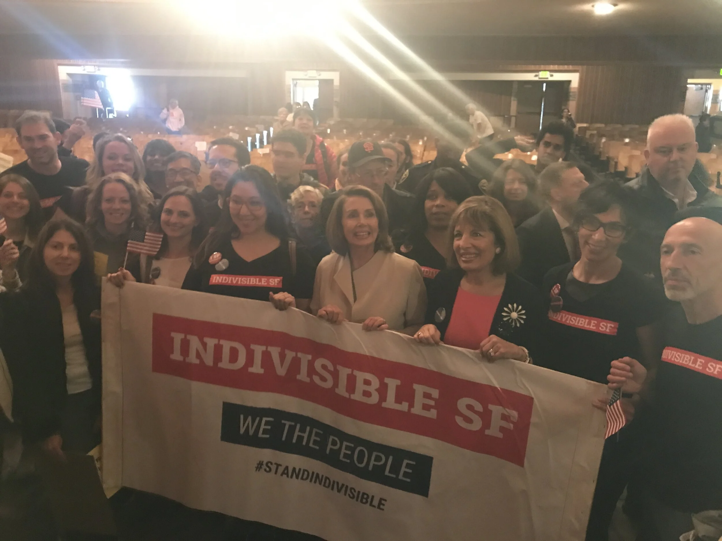 ISF GroupPhoto Pelosi Speier TownHall 032517.jpg