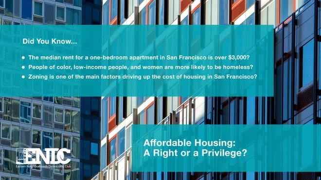 Affordable Housing: A Right or a Privilege? Panel with State Senator Scott Wiener