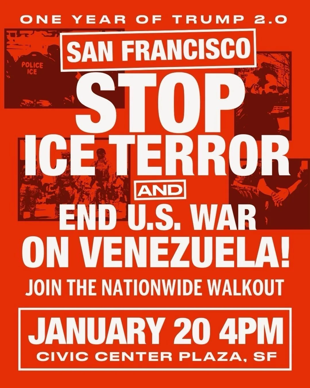 January 20th Free America walkout/protest