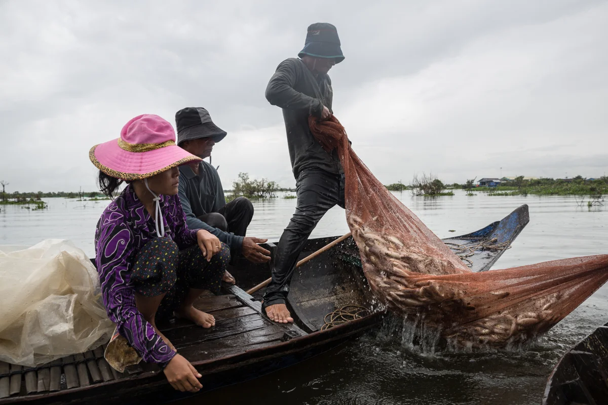 Nov 22, 2016 - Kampong Loung, Cambodia. Fishermen use illegal methods to harvest their catch. © Nicolas Axelrod / Ruom