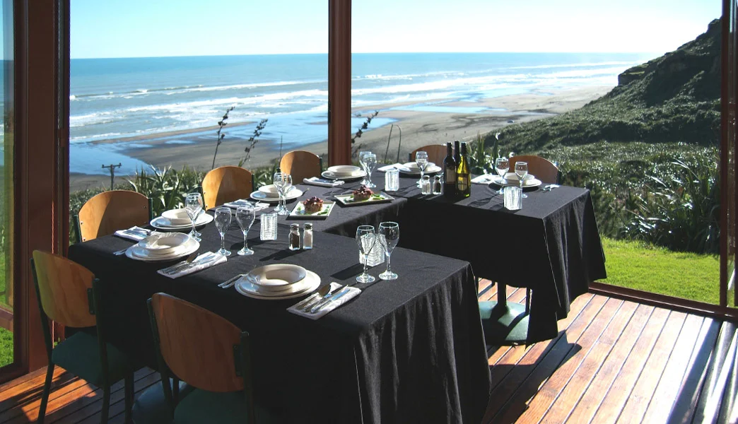 Castaways resort table overlooking ocean.jpg