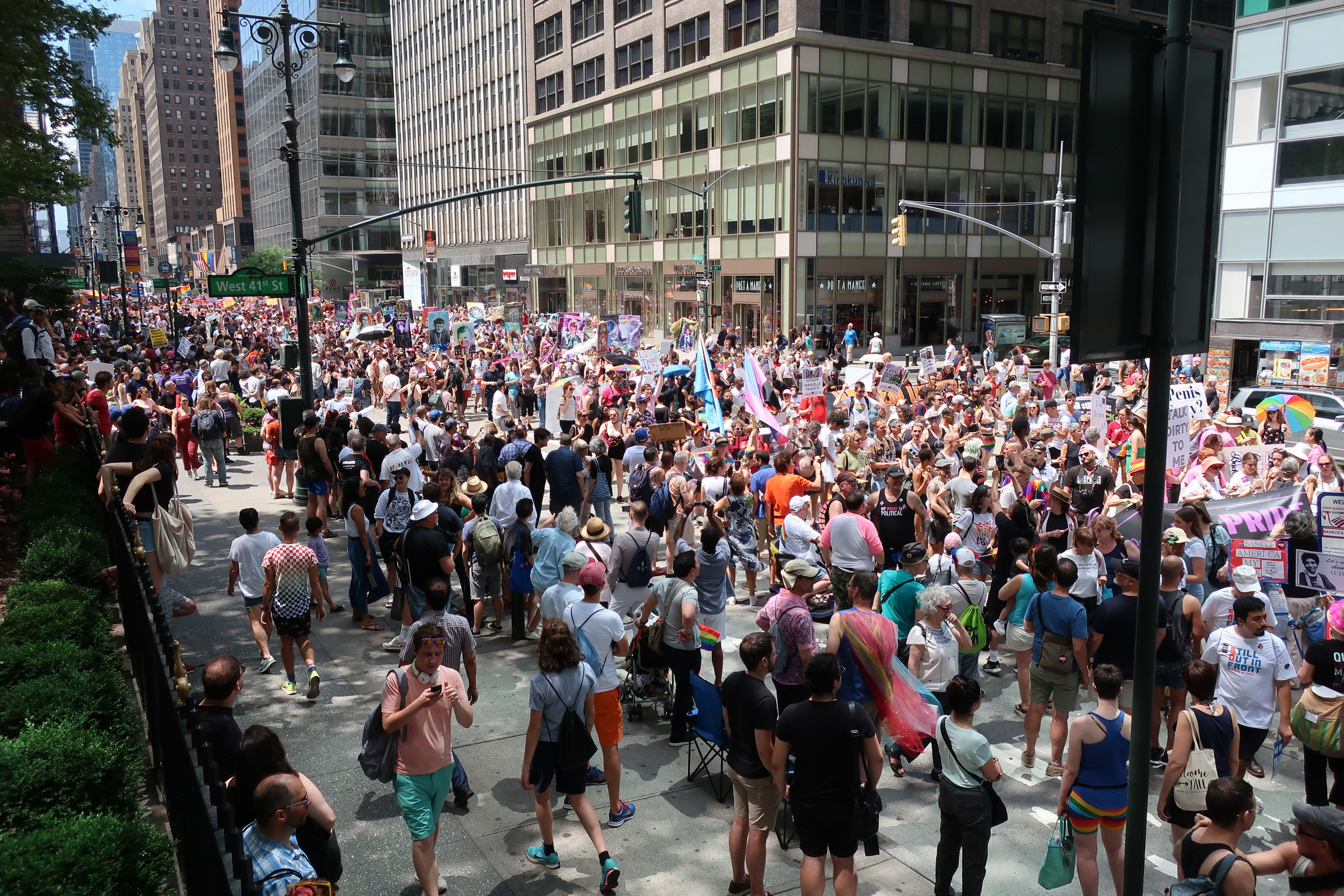 Marchers on 5th Ave and 41st St - Photo: Dave Johnson