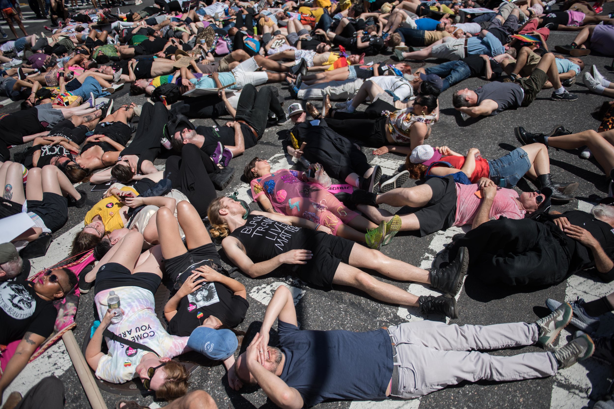 Die-In on 5th Ave - Photo: Leandro Justin