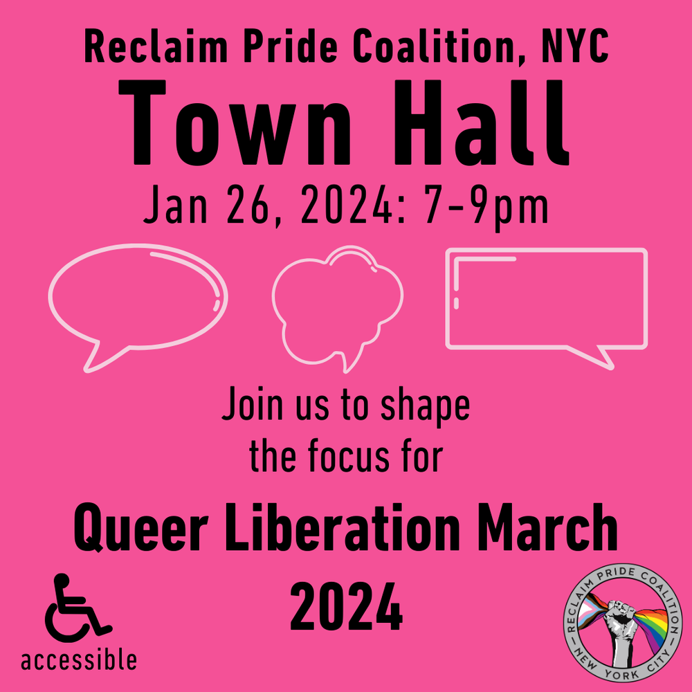 Reclaim Pride Coalition ~ NYC