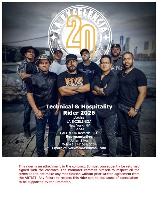 Click here to download our Technical and Hospitality Rider