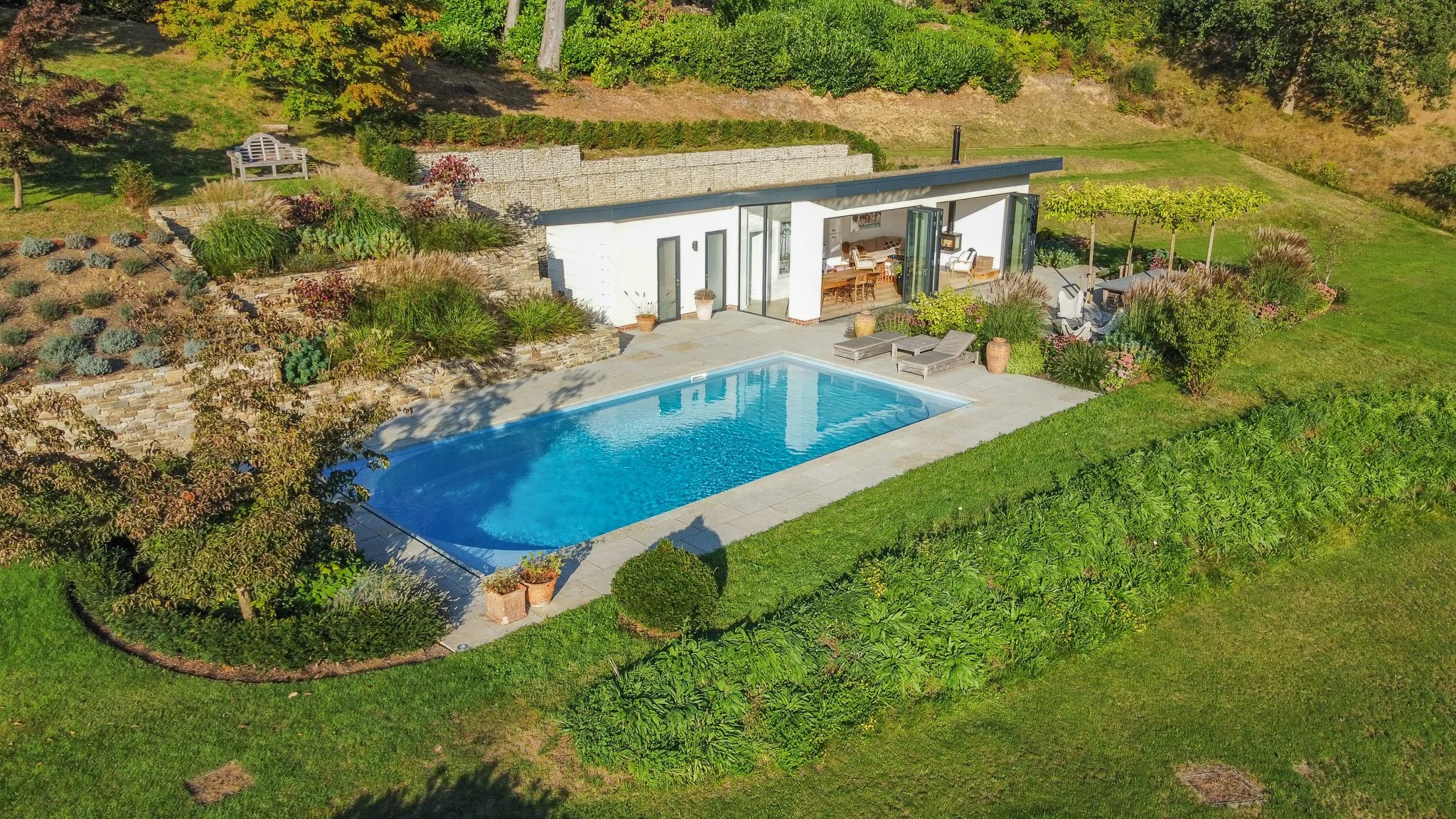 Surrey Poolhouse, Planting and Garden Landscaping — Valley Projects