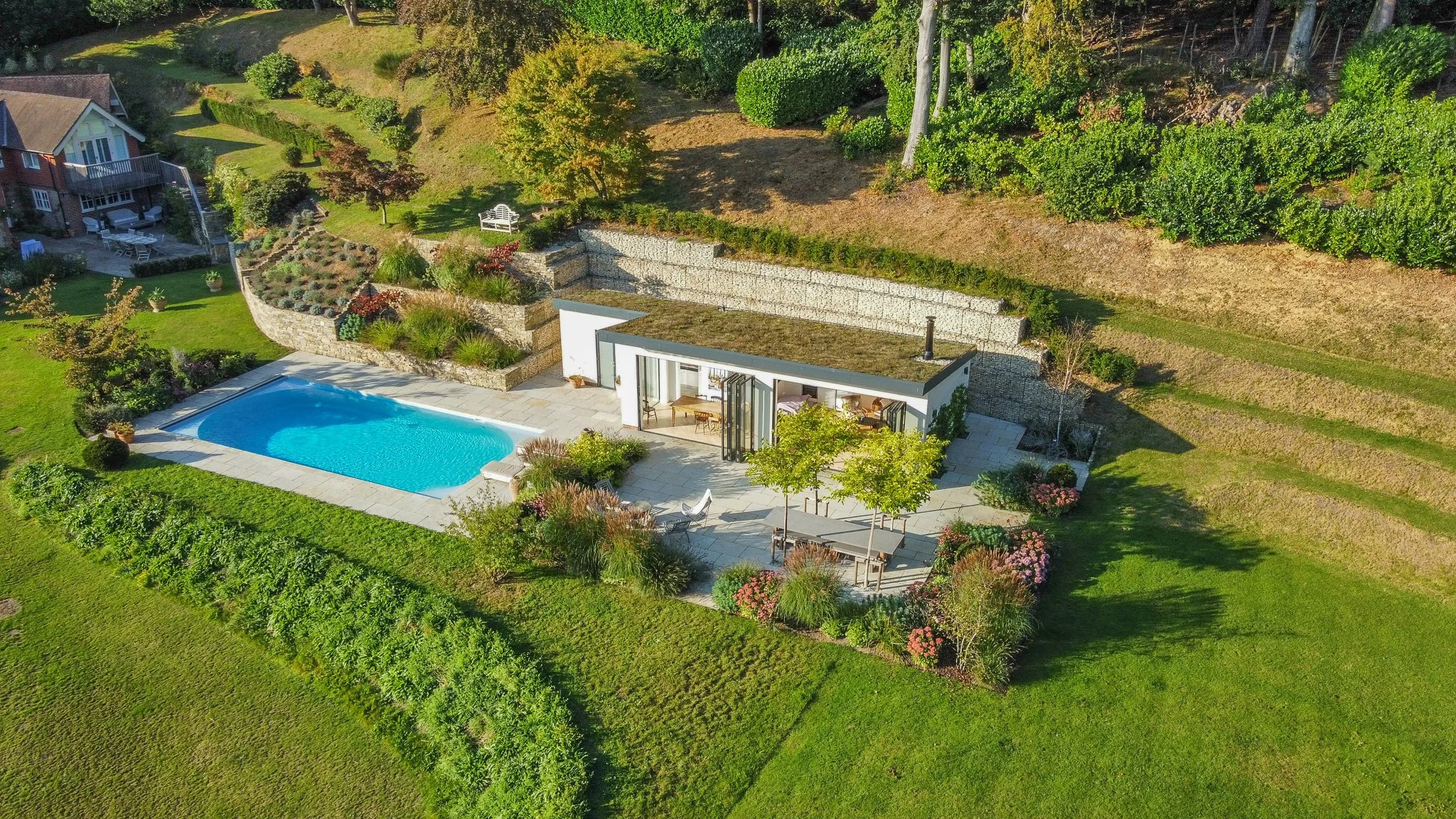 Surrey Poolhouse, Planting and Garden Landscaping — Valley Projects