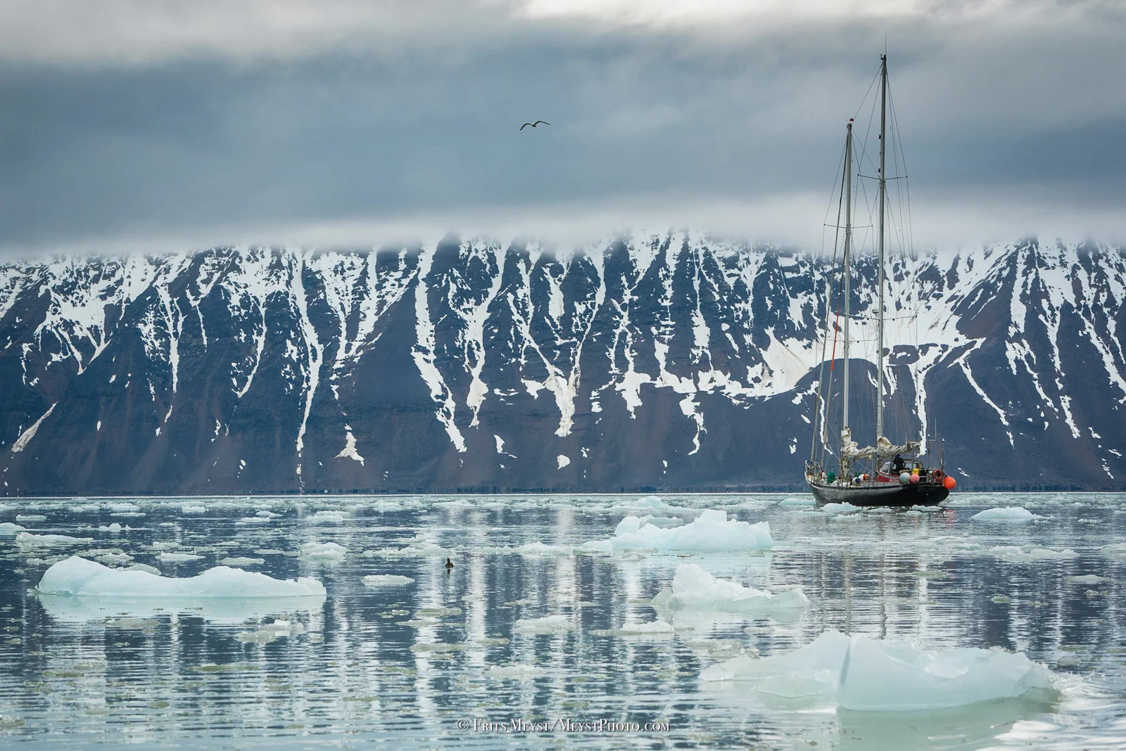 Sailing the icy fjords of Spitsbergen