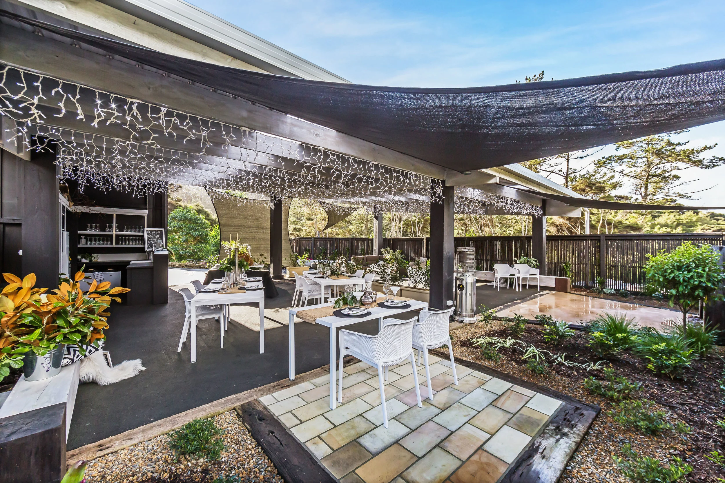 The Canopy is a spacious undercover area hidden away at Warblers Retreat, just perfect for Tiny Green Weddings…