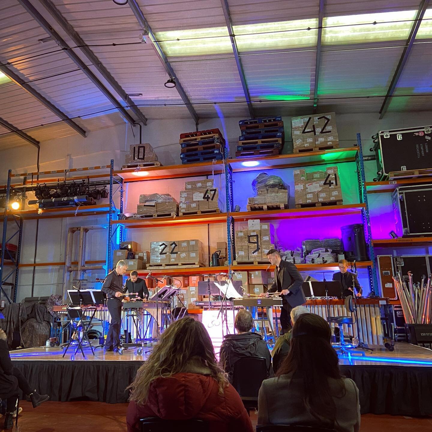 Hats off to the fantastic team @londonsymphonyorchestra for their #lsolocal gigs this weekend! 
Got to see two of my favourite things combined on Saturday - the amazing LSO percussion ensemble playing at their warehouse with beers from the @beavertow