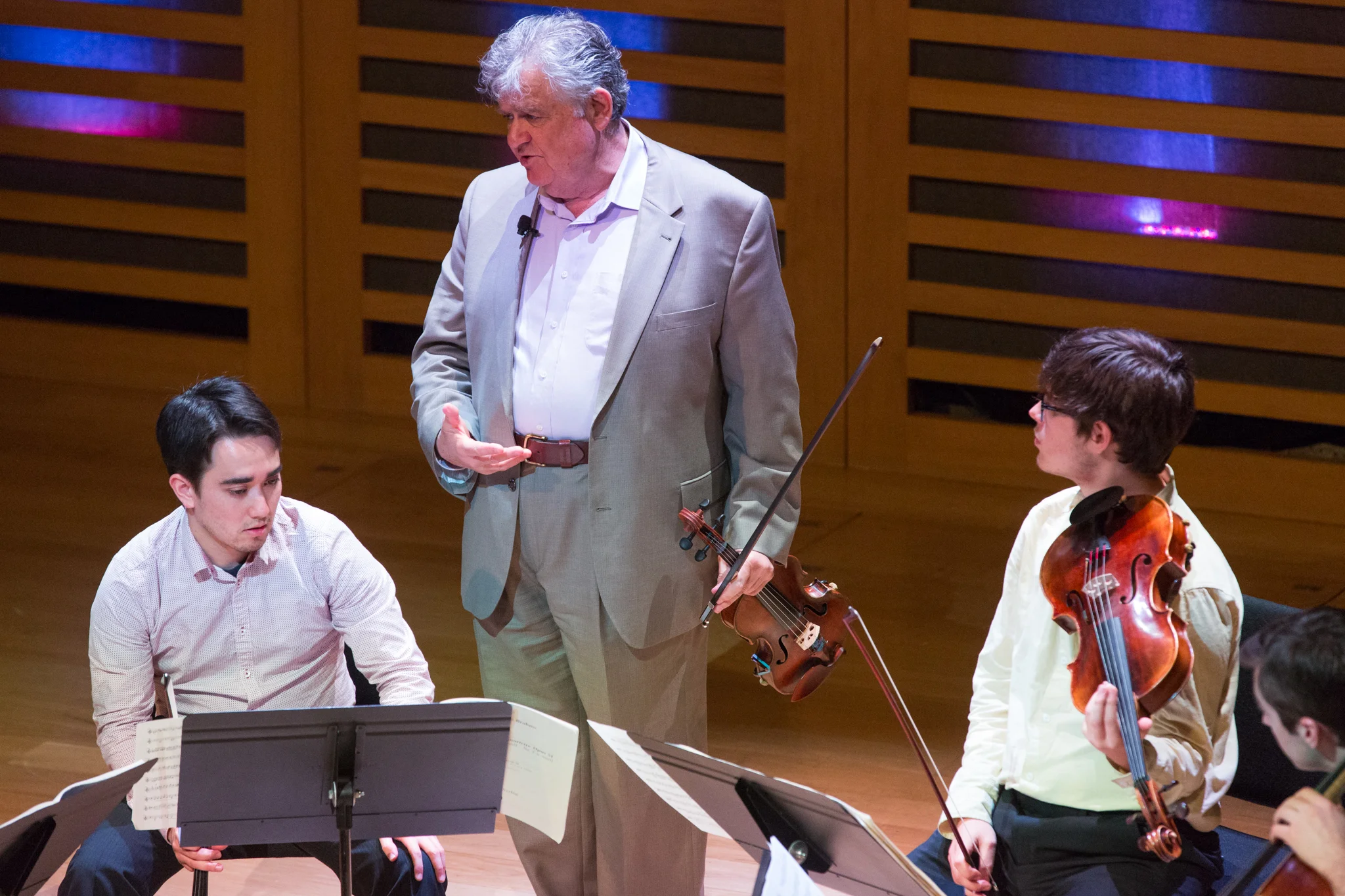 Shmuel Ashkenasi with the Marmen Quartet