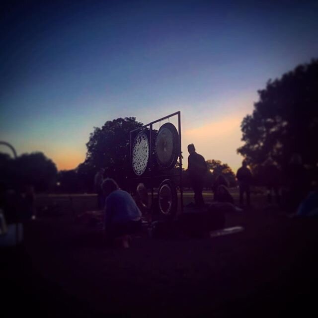 Summer solstice gong bath last night. Lovely pic by @staramise