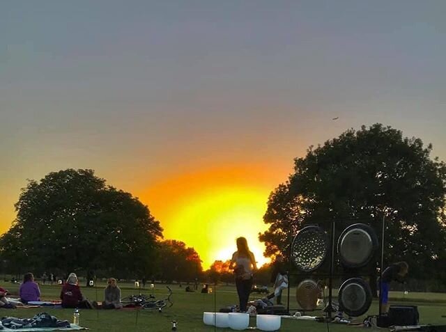 #summer #solstice #gongs #golden #sunset #aura an incredible moment captured by Alison Ross