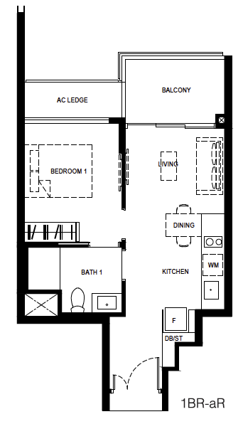 Normanton Park 1-Bedroom 1BR-aR layout.png