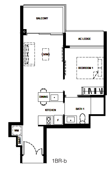 Normanton Park 1-Bedroom 1BR-b layout.png