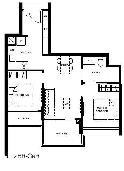 Normanton Park 2-Bedroom Compact 2BR-CaR layout.png