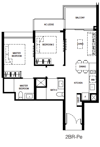 Normanton Park 2-Bedroom Premium 2BR-Pe layout.png