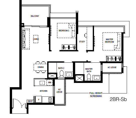 Normanton Park 2-Bedroom + Study 2BR-Sb layout.png