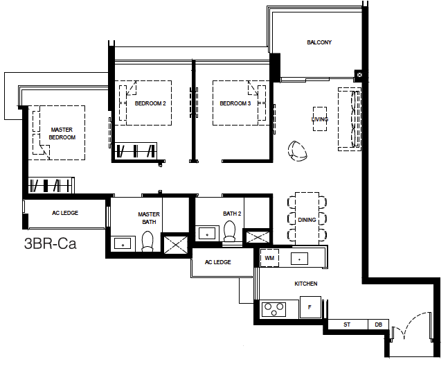 Normanton Park 3-Bedroom Compact 3BR-Ca layout.png
